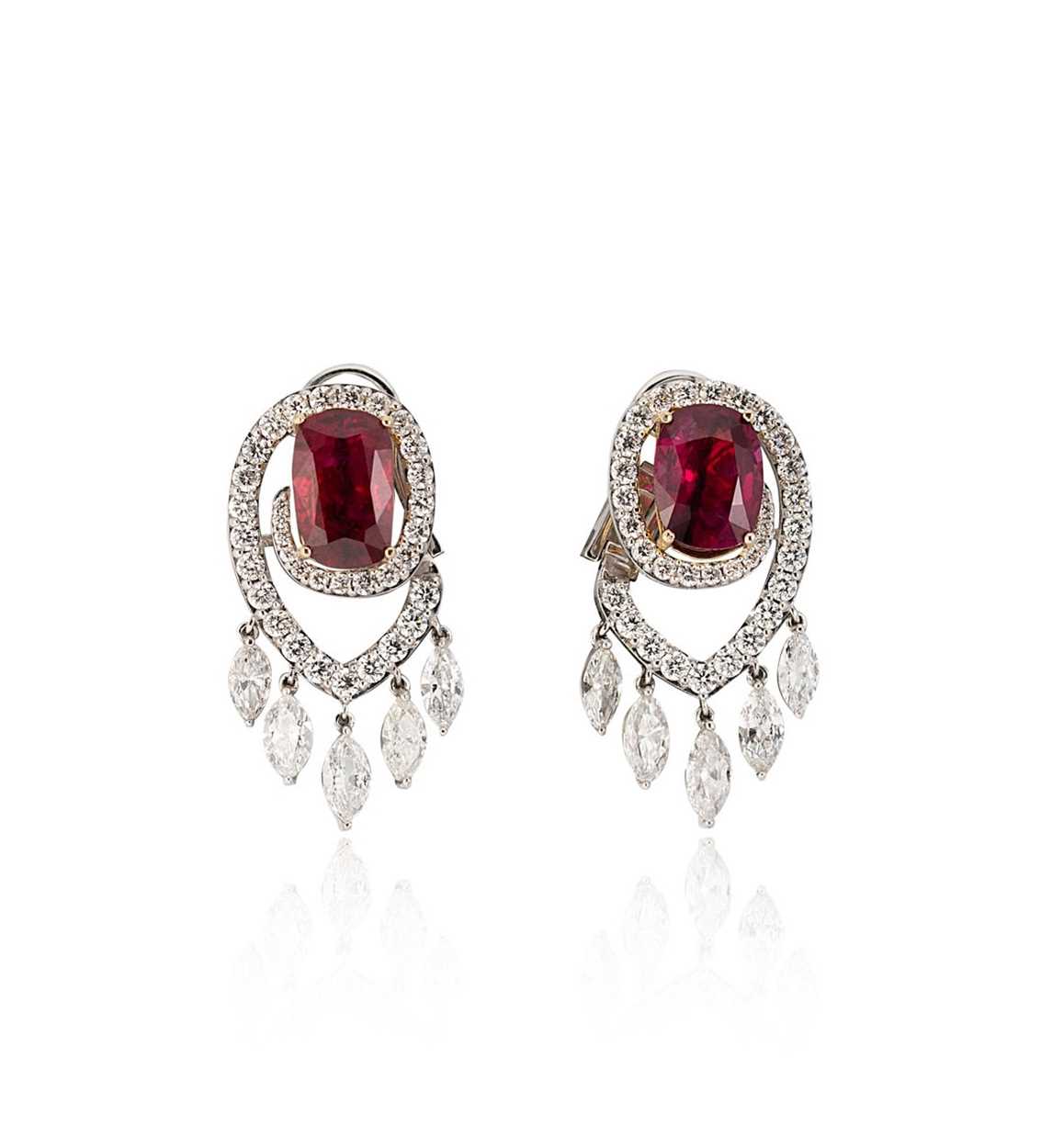 The colour of love shines bright as rubies take centre stage